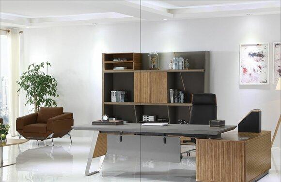 Eckschreibtisch Büro Chef Zimmer Möbel Design Schreibtische Praxis