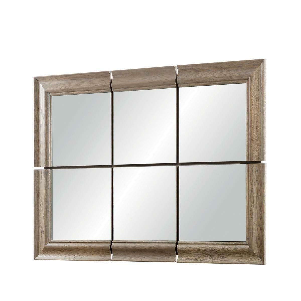 Moderner Großer Spiegel Wandspiegel Echt Holz Rahmen Hängespiegel