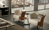 Sessel Club Lounge Designer Stuhl Polster Sofa 1 Sitzer Relax Fernseh