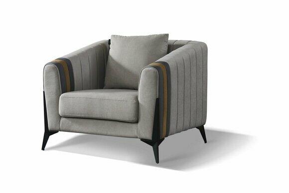 Moderner Sessel Fernseh Design Polster Sofa Couch Couchen Sofas Textil