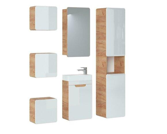 Design Badezimmer Möbel Bad 6tlg. Set Garnitur Schrank Waschbecken