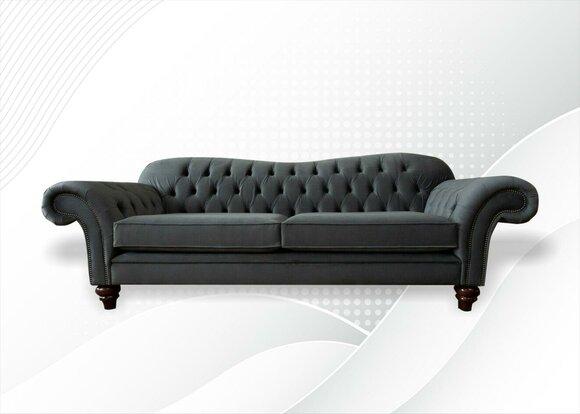 xxl Sofa 4 Sitzer Couch Chesterfield Polster Sitz Garnitur Leder Textil