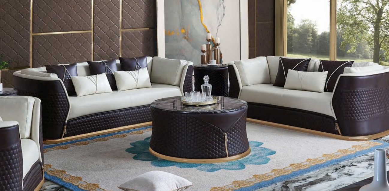 Couch Tisch Kaffee Beistell Design Modern Rund Wohnzimmer Runde
