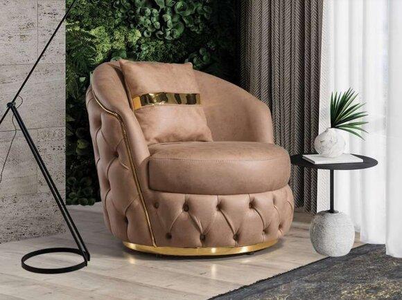 Sessel Chesterfield Sitz Einsitzer Design Relax Polster Wohnzimmer Möbel Neu