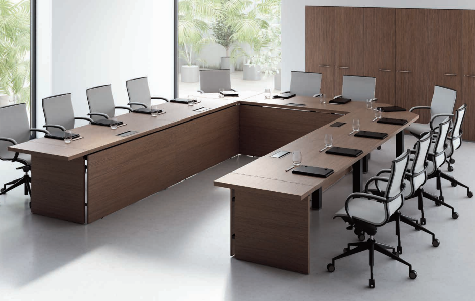 Konferenztisch Stühle Gruppe Büromöbel Besprechungstisch 7tlg.