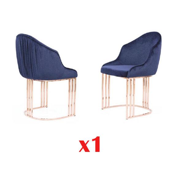 Ess Zimmer 1x Stuhl Stühle Polster Textil Modern Designer Lehn Sitz