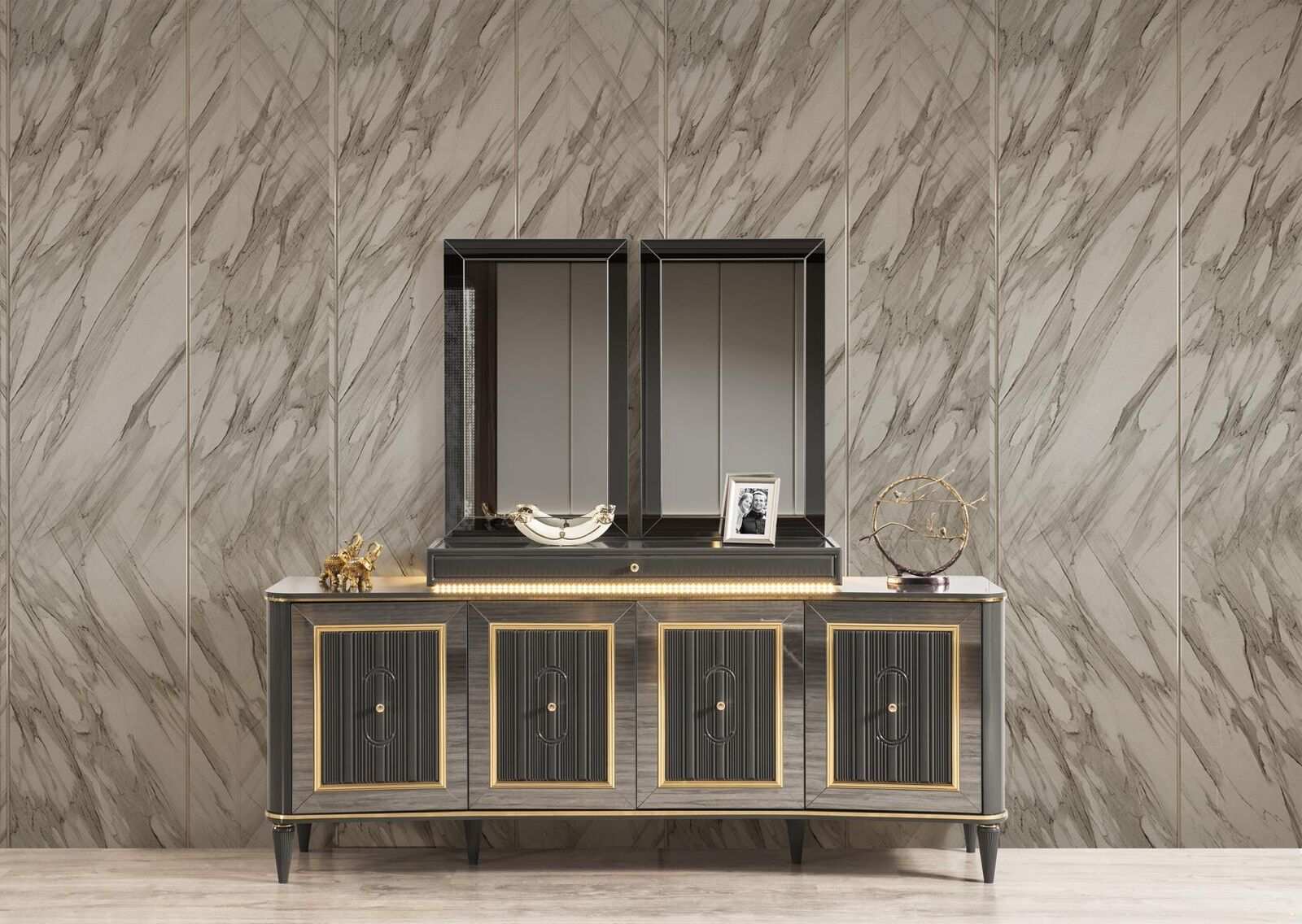 Sideboard Wohnzimmer Design Neu Luxus Möbel Konsole Sideboard Holz