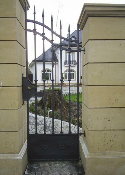 Garten Pforte Haus Tor Eingangs Tür Schmiedeeisen Maßanfertigung Eisen Tore M285