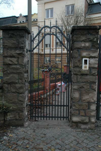 Garten Pforte Haus Tor Eingangs Tür Schmiedeeisen Maßanfertigung Eisen Tore M284