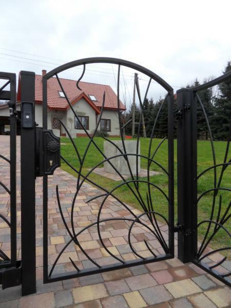 Pforte Gartentore Tore Eingang Tor Schmiedeeisen Maßanfertigung Stahl Tür #376