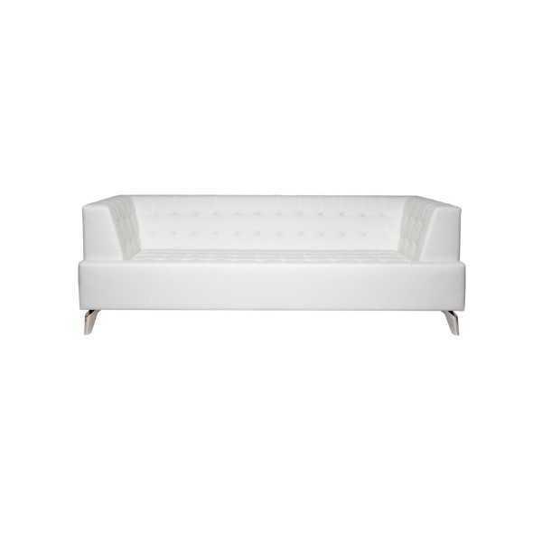 Weißer Zweisitzer Luxus Sofa Moderner 2-Sitzer Clubsofa Lounge Couch Neu