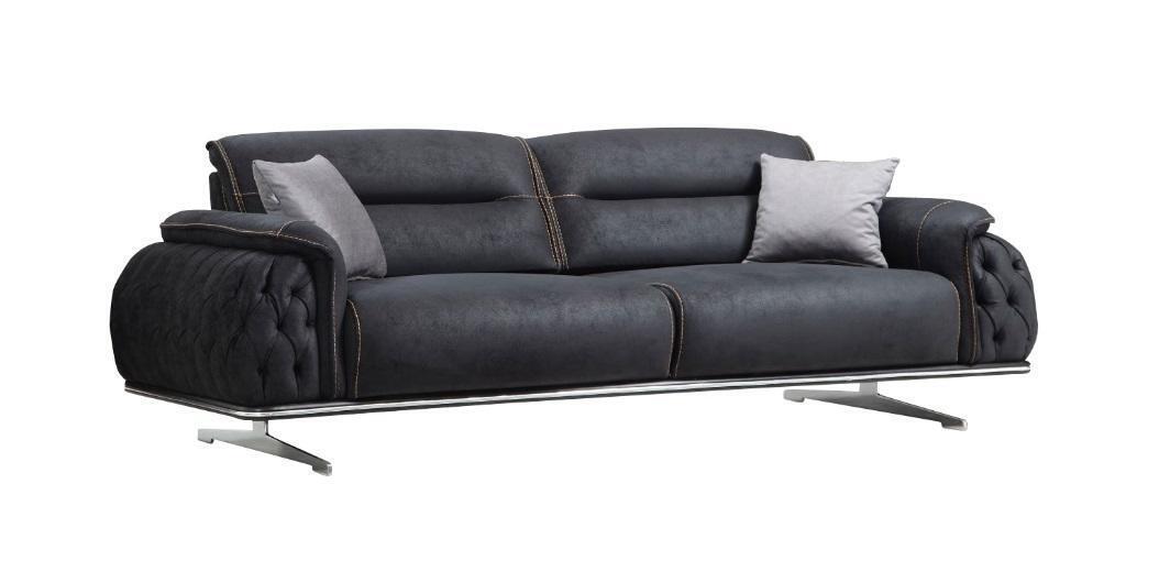 Perfekt weich 3 Sitzer Sofa für Wohnzimmer Textil Polstermöbel neu Luxus