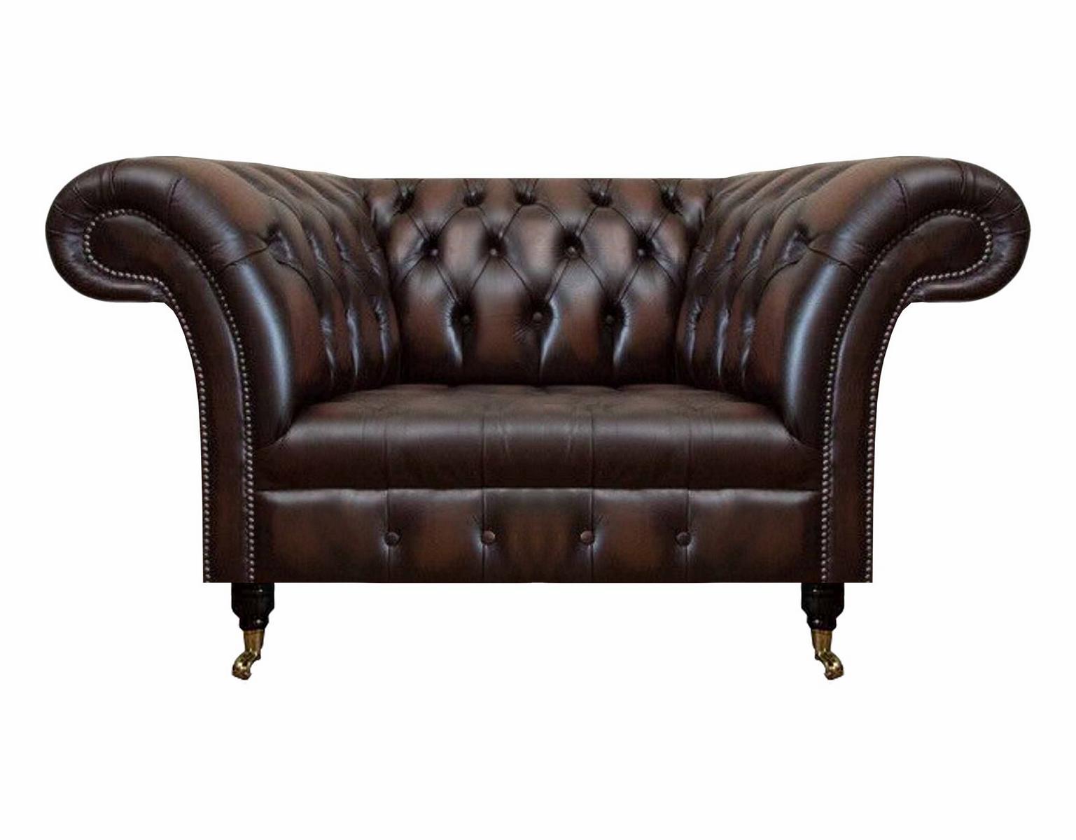 Luxus Neu Sitz Wohnzimmer Braun Sessel Einrichtung Polstermöbel Chesterfield