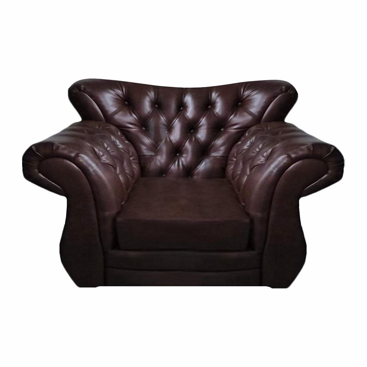 Luxus Neu Sessel Wohnzimmer Leder Sitzmöbel Chesterfield Einrichtung