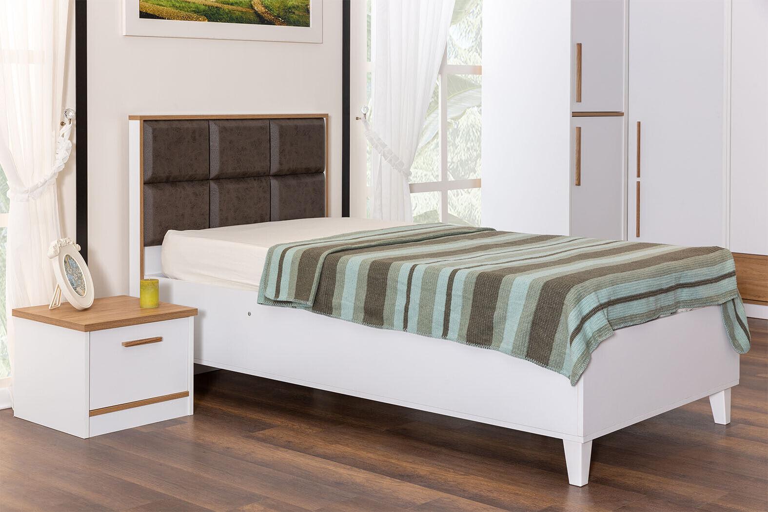 Stilvolles Kinderbett Designer Jugendbett Luxuriöse Holz Schlafbetten