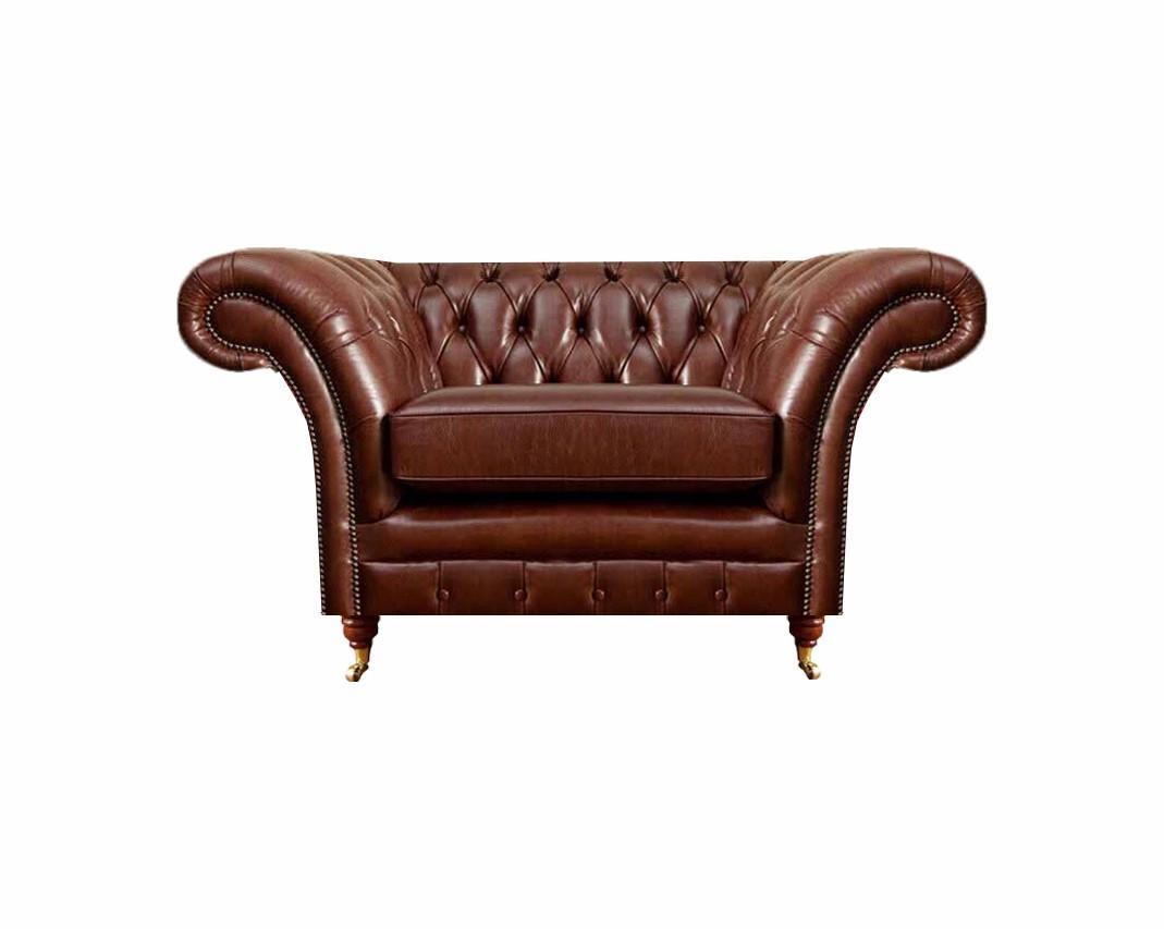 Wohnzimmer Sessel Braun Chesterfield Einrichtung Couch Polstersitz Neu