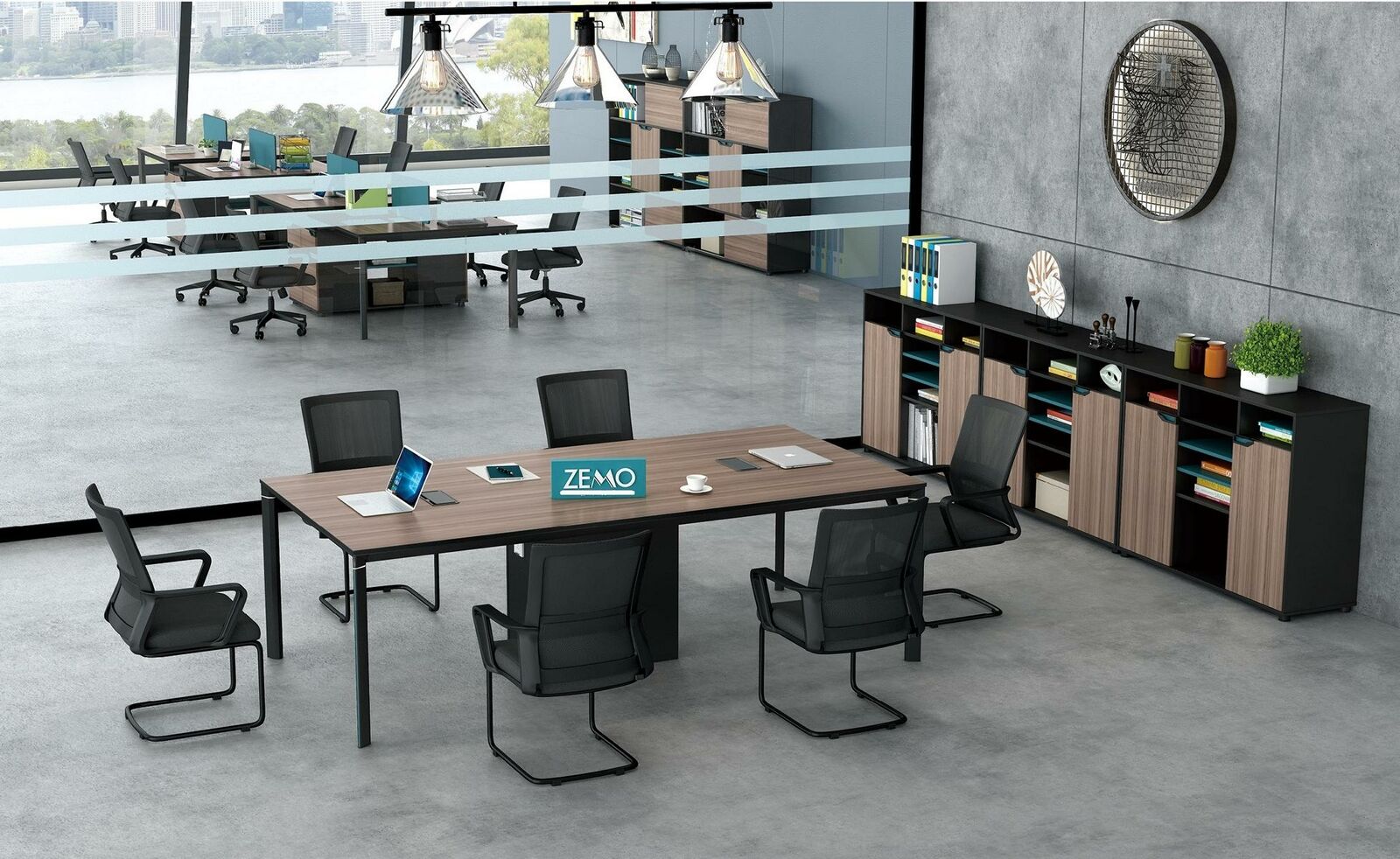 Konferenztisch Büro Chef Zimmer Möbel Design Schreibtische Möbel Sofort