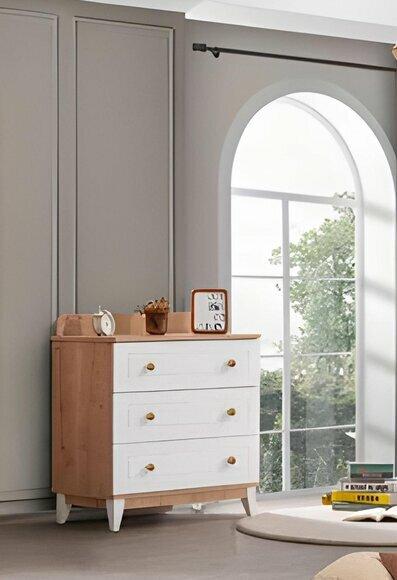 Kommode Designer Luxus Kommoden Möbel Holz hoch Weiß Modern Sideboard