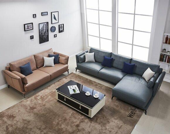 Design Ecksofa Wohnlandschaft Sofa Couch L Form Polster Couchen Leder Couchen