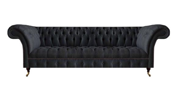 Modernes Schwarzes Sofa Wohnzimmer Designer Couch Luxuriöse Sitzmöbel