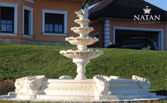 Becken Zierbrunnen Springbrunnen Skulptur Brunnen Garten Fontaine Teich Sofort