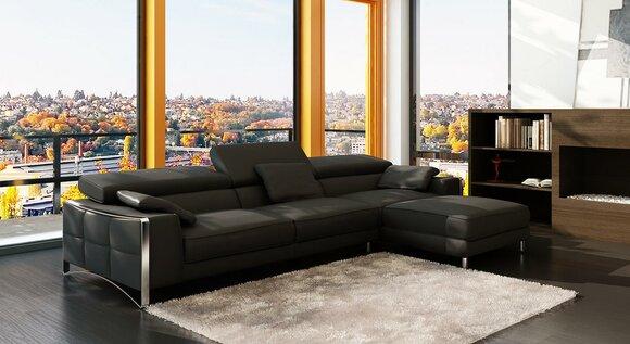 Design Ecken XXL Big Polster Eck Sofa Couch Leder Sofas Garnitur