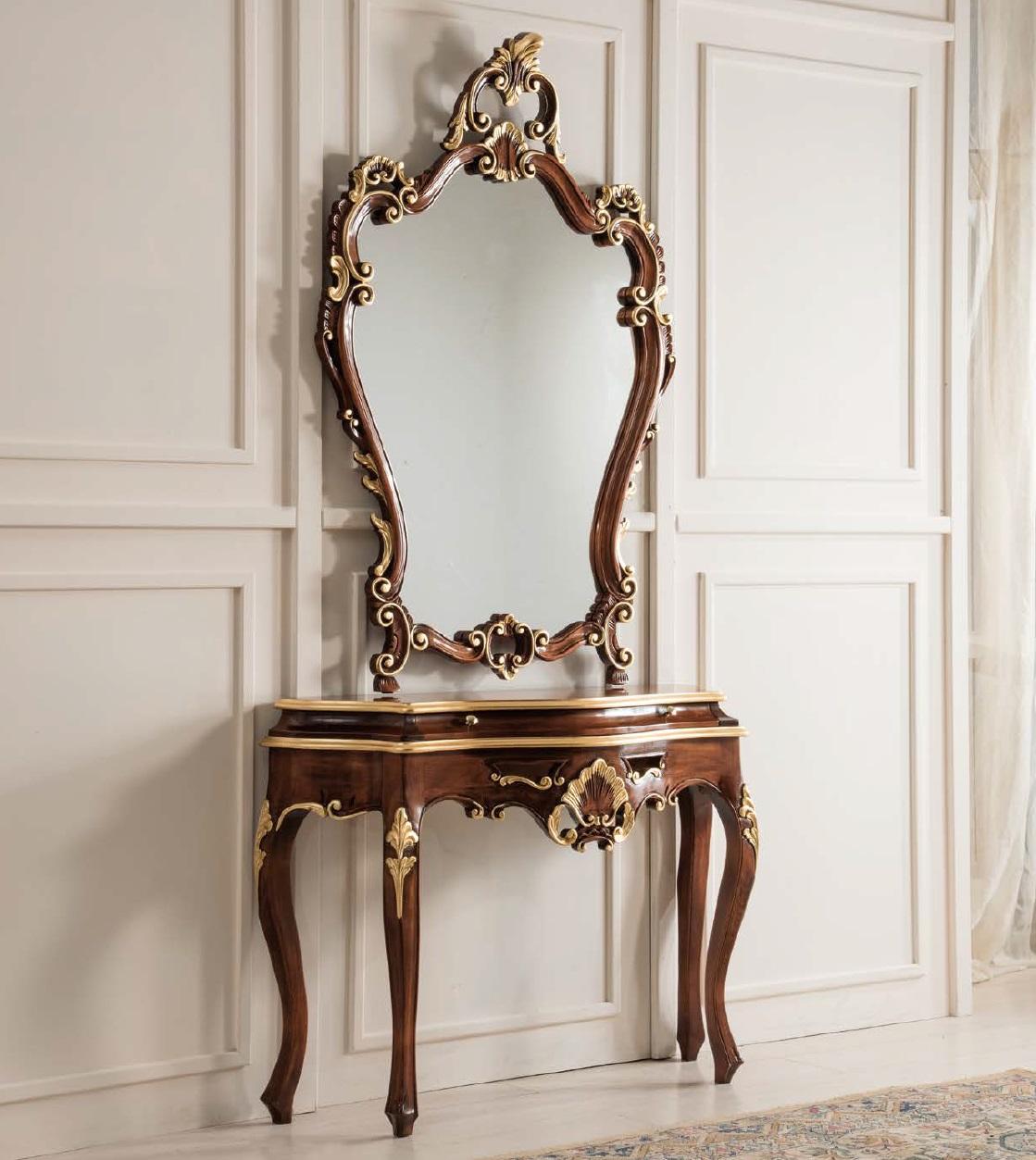 Konsolentisch Spiegel Sideboard Set Neu Holz Italienische Möbel Stil StileElisa