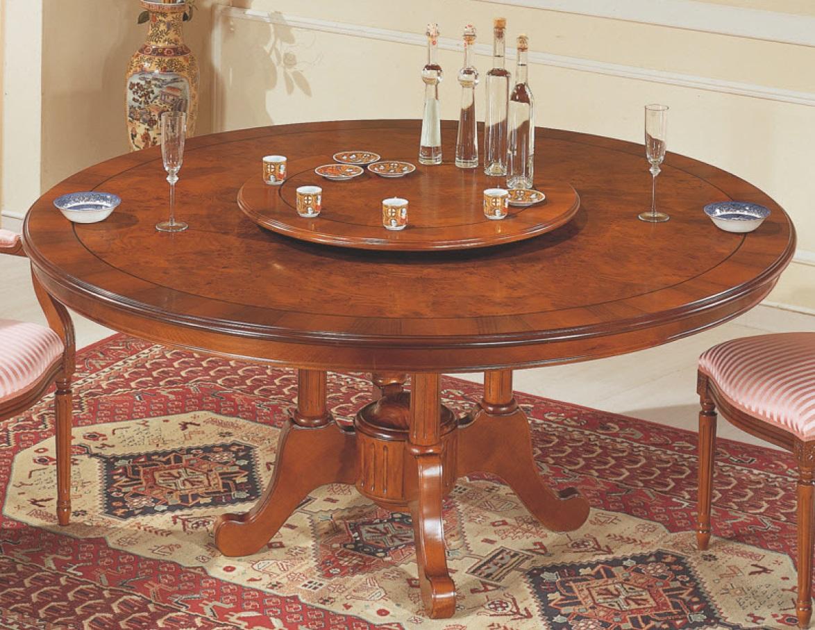 Runder Esstisch Italienische Möbel Esszimmer Tische Holz Tisch Braune Tische