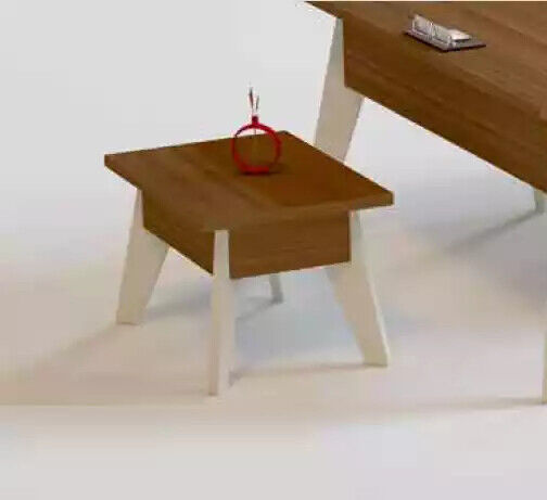 Moderner Couchtisch Büromöbel rechteckiger brauner Holztisch Tische