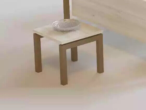Moderner Kleiner Couchtisch Quadratischer Ablagetisch Design Holz Möbel