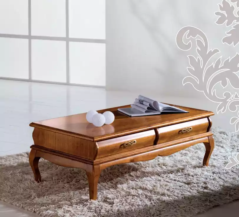 Couchtisch Klassischer Stil Wohnzimmer Tisch Schubladen Möbel Design