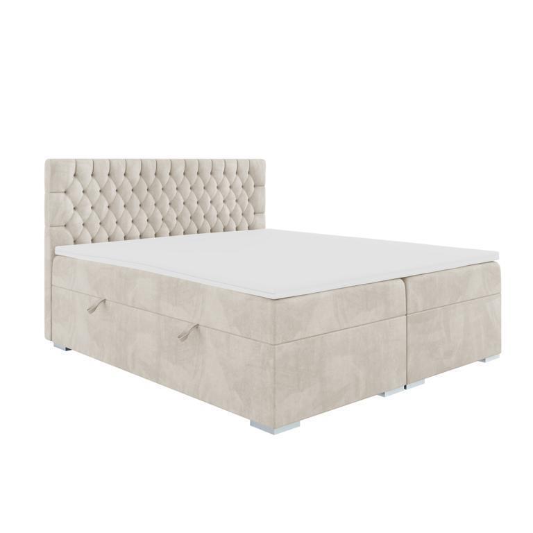 Chesterfield Doppelbett Schlafzimmer Luxus Bett Modern Möbel Boxspringbett