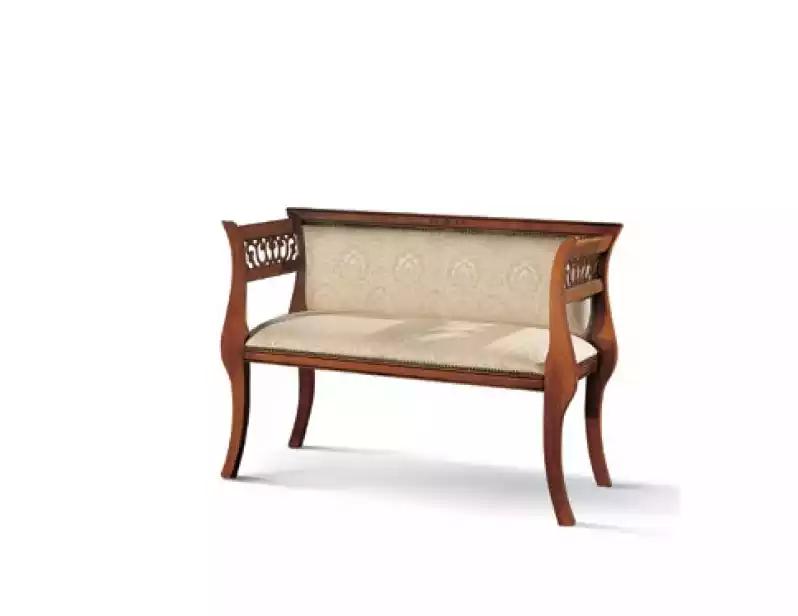 Sitzbank Klassische Bank Luxus Polstermöbel Designer Sitzmöbel 111x43x78