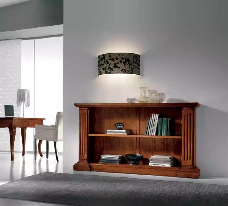 Bücherregal Stil Art déco Schrank Braun Möbel Schränke Regal Holz Neu