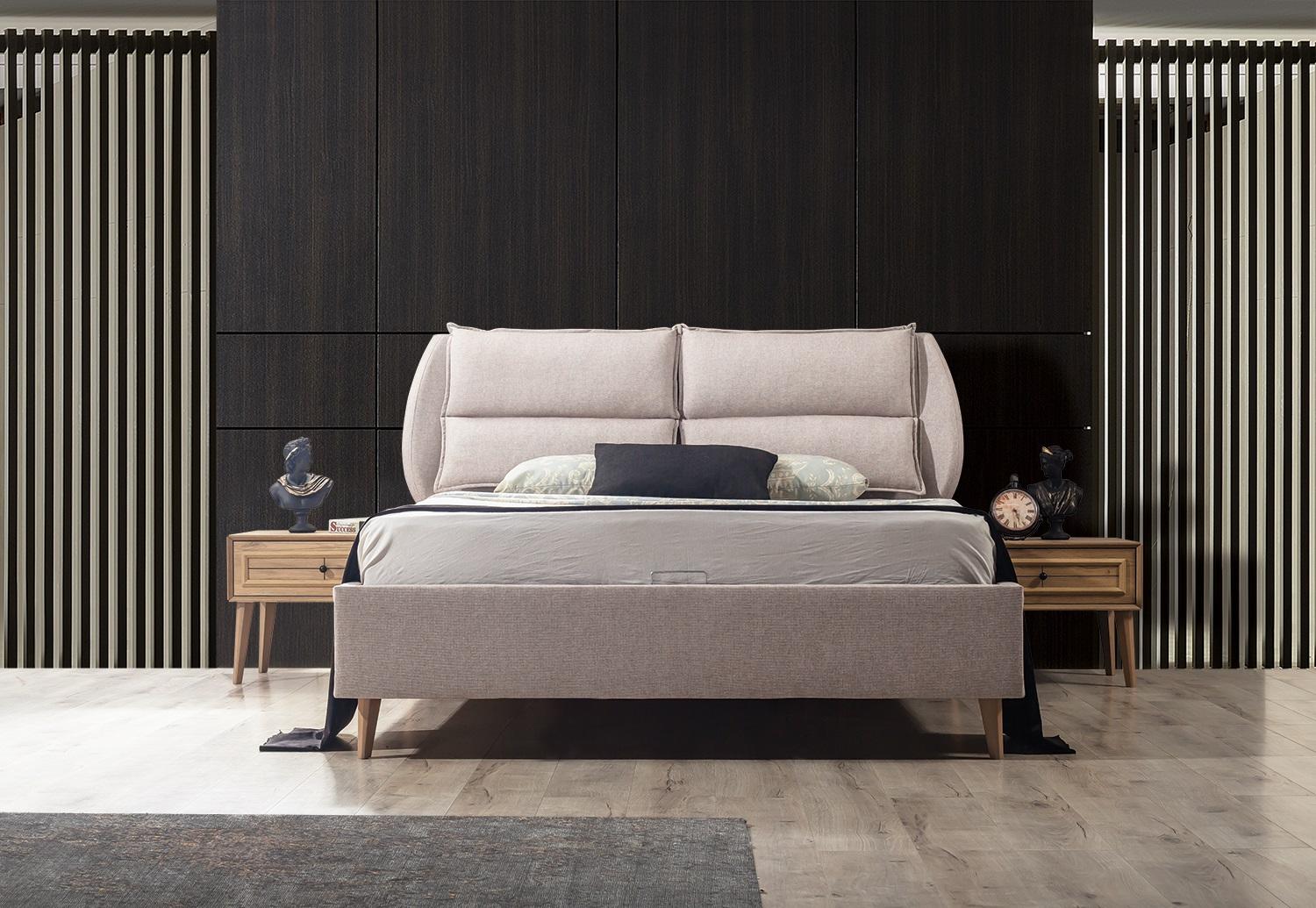 Luxus Schlafzimmer Set Bett + 2x Nachttische Modernes Design Elegant Komplett