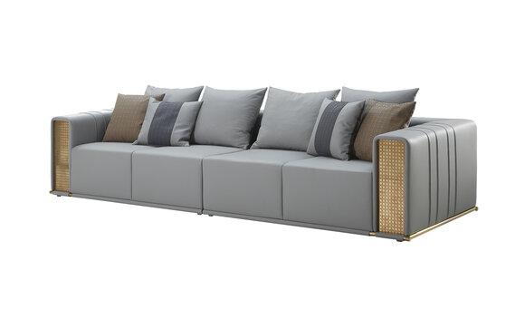 Sofa 4 sitzer Grau Luxus Wohnzimmer Modern Design Couchen Neu Kreative