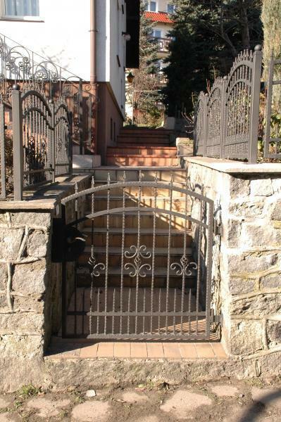 Garten Pforte Haus Tor Eingangs Tür Schmiedeeisen Maßanfertigung Eisen Tore M304