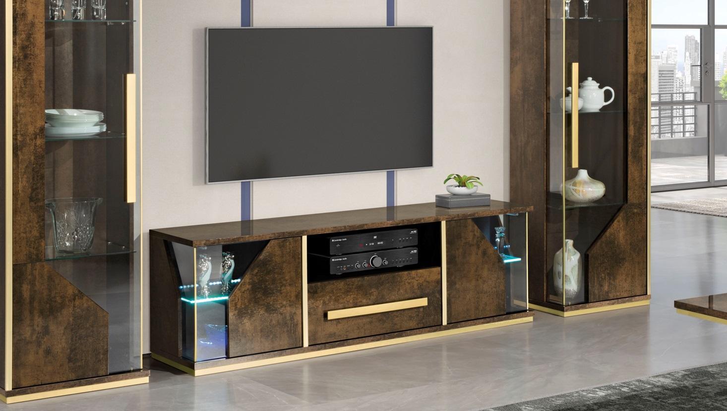 rtv Sideboard tv Lowboard Schrank Tisch Wohnzimmer Holz Design Luxus lowboards