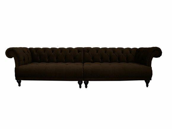 Design Chesterfield Sofagarnitur 5-Sitzer Leder Couch XXL Polster