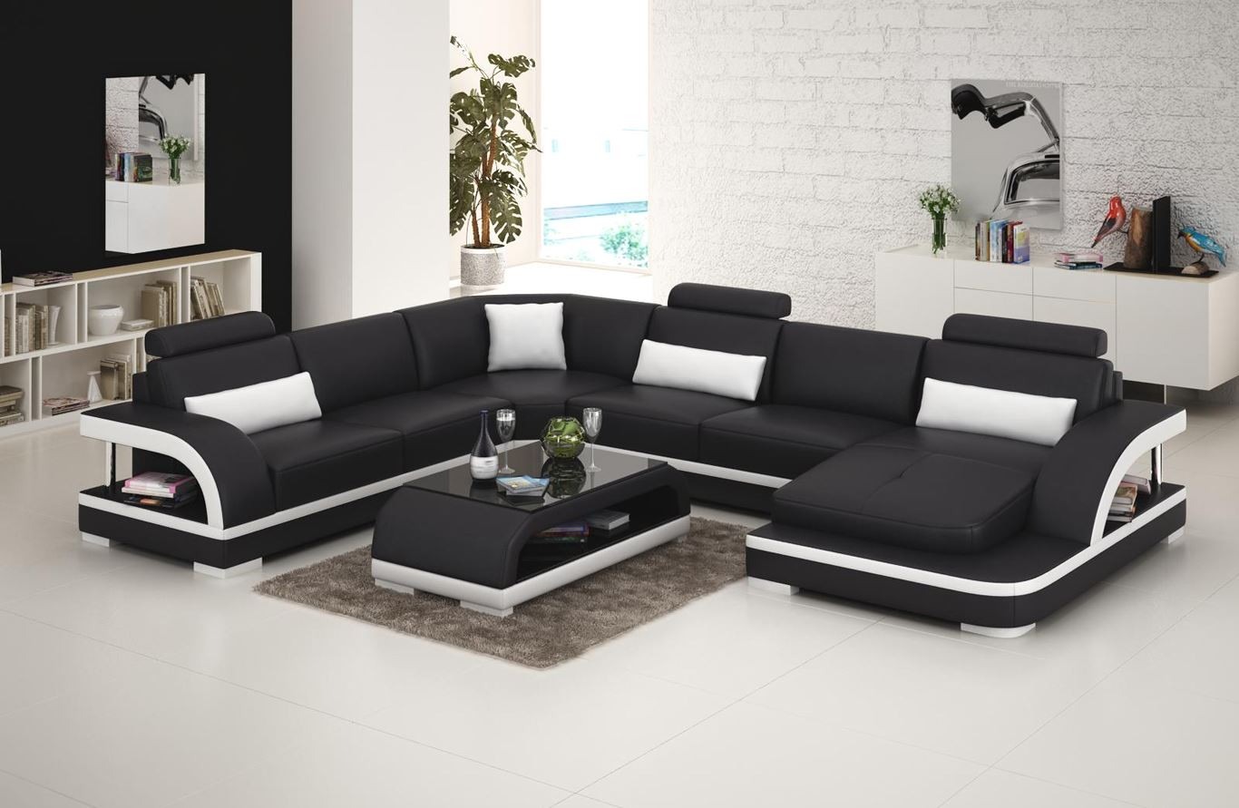 Design Couch Luxus Couchen Leder Sofa Sitz Eck Garnitur Polster Ecke Couch Neu