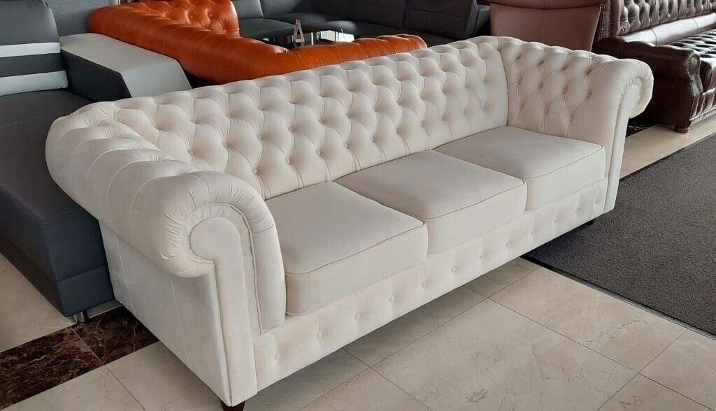 Designer Sofa 3 Sitzer Chesterfield Couch Polster Sofas Design Sofort