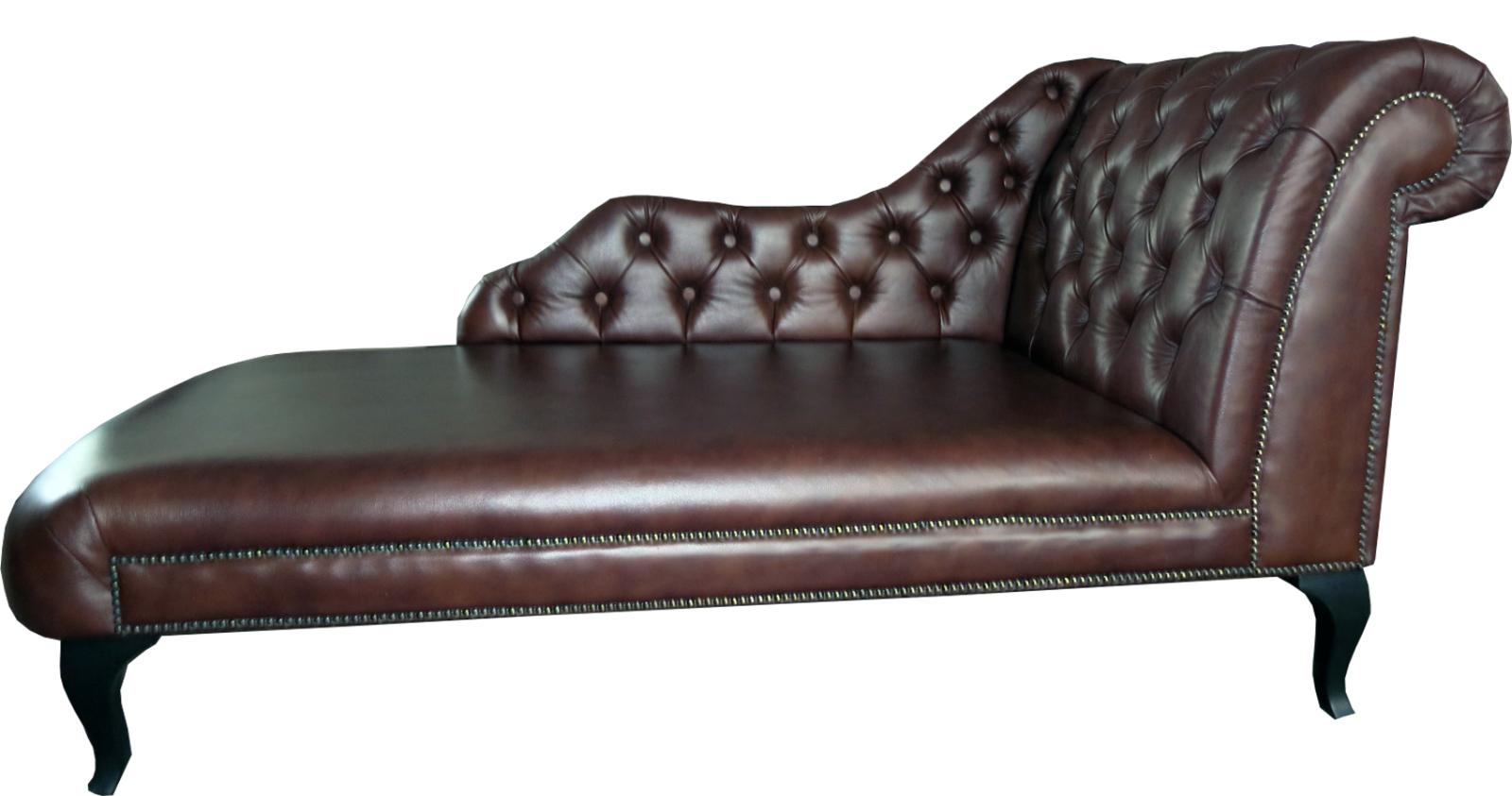 Chaise Lounge Liege Chesterfield Polster Liegen Leder Relax 100% Leder Sofort