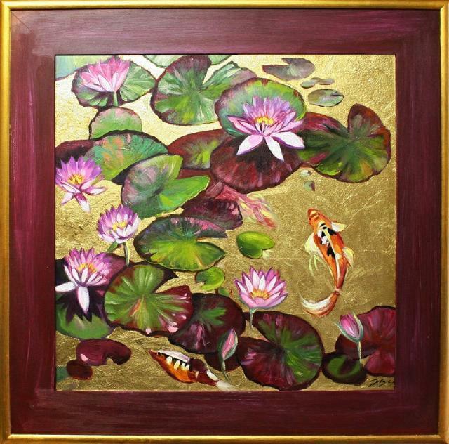 Lilien Blumen Ölgemälde Bild Bilder Gemälde Ölbilder Ölbild - G15122 Sofort