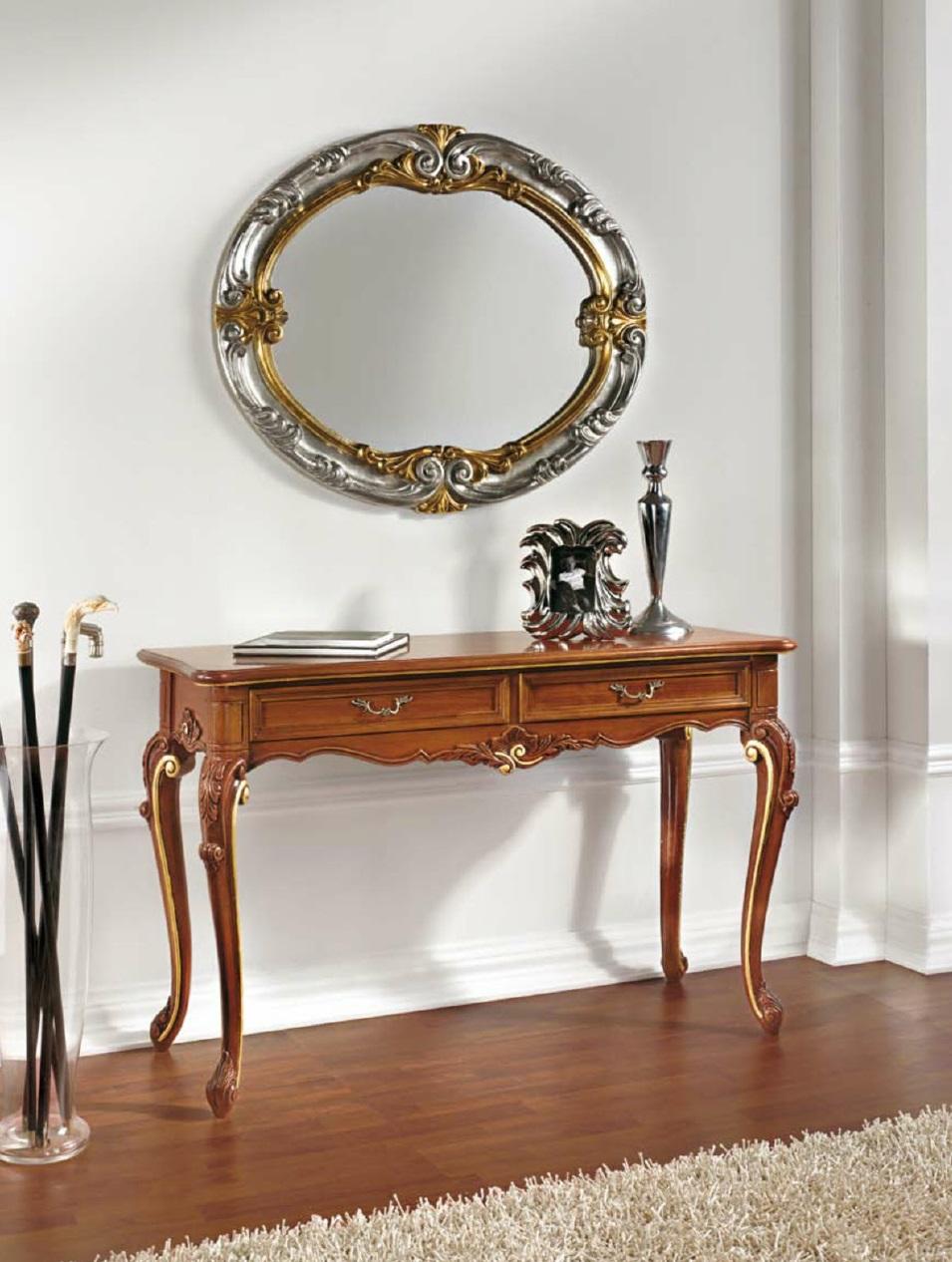 Konsolentisch Spiegel Sideboard Set Holz Stil StileElisa Italienische Möbel