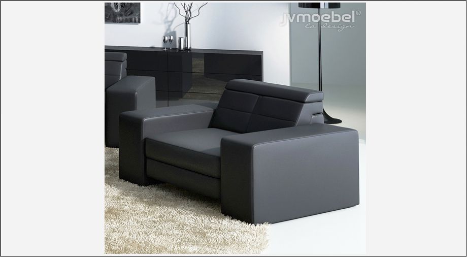 Design Wohnzimmer Leder Couch Sessel 1 Sitzer Polster Sofas Lounge Club Möbel