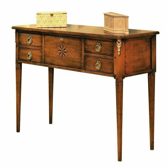 Möbel Stil Barock Design Holz Italienische Möbel Konsolentisch Braun Sideboard