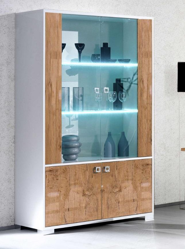 Vitrine XXL Vitrinen Wohnzimmer 110*50 Schränke Design Italienische Möbel neu