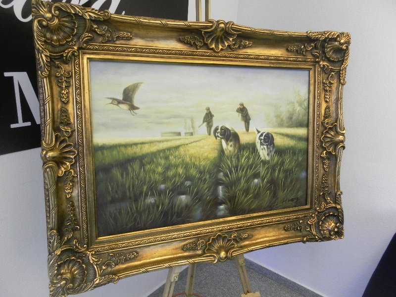 Gemälde 0014 (Die Jagd) 120cm x 90 cm