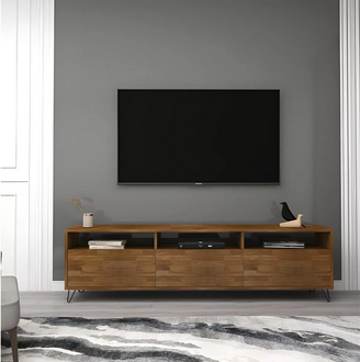 Robustes Sideboard Wohnzimmer 3-Schubladen Lowboard Designer TV-Ständer